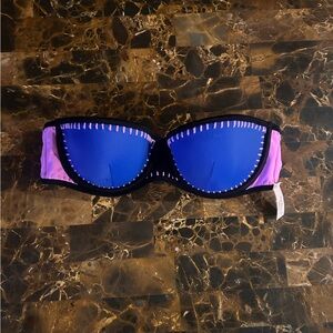 Victoria's Secret Blue and Pink Swim Top